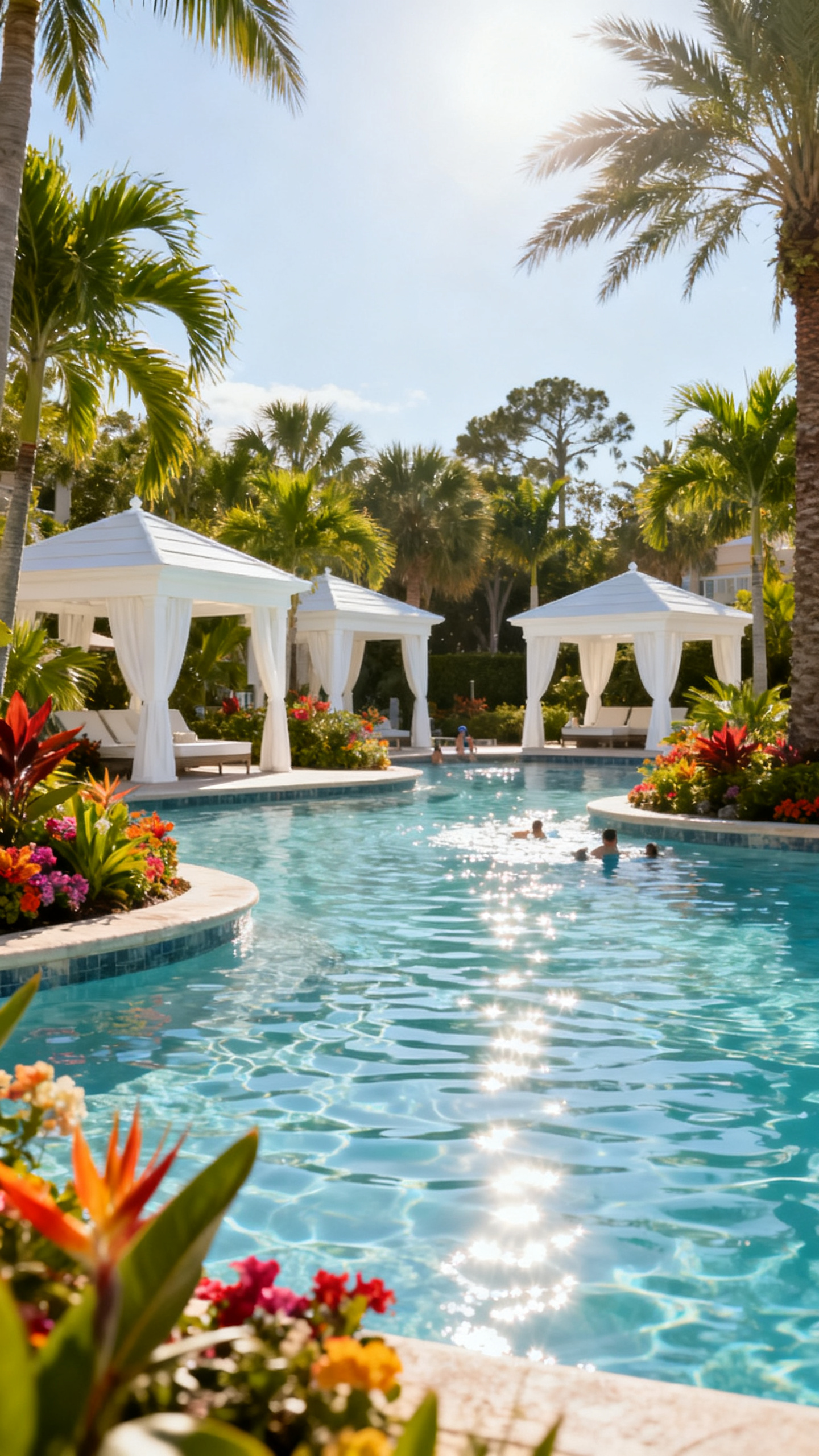 Upscale resort pool in Orlando